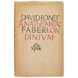 Jones (David). The Anathemata, 1st edition, 1952