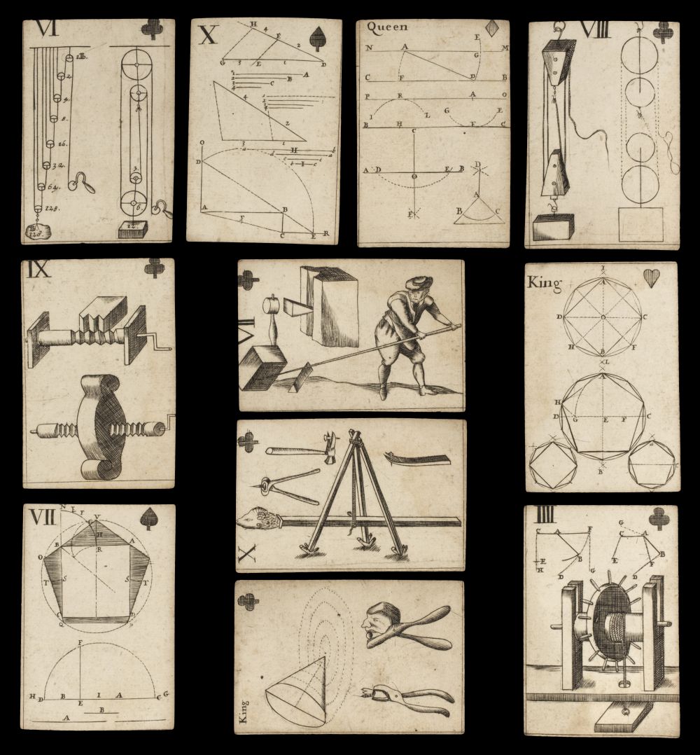 * Moxon (J., publisher). Geometrical Playing Cards, London, 1697