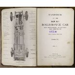 Rolls-Royce. Handbook of the 20/25 H.P. Rolls-Royce Car, [1933]