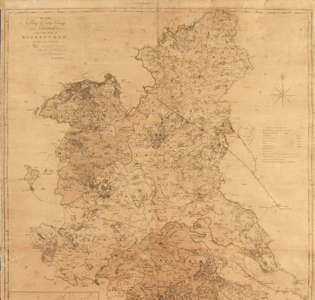 Buckinghamshire. Jefferies (T.), The County of Buckingham surveyed..., 1770 - Image 2 of 3