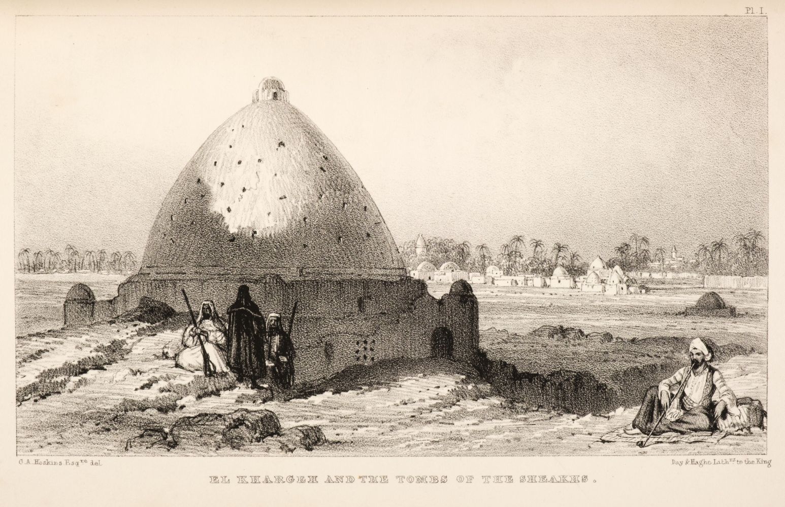 Hoskins (G. A.). Visit to the Great Oasis of the Libyan Desert, 1st edition, 1837, & 1 other