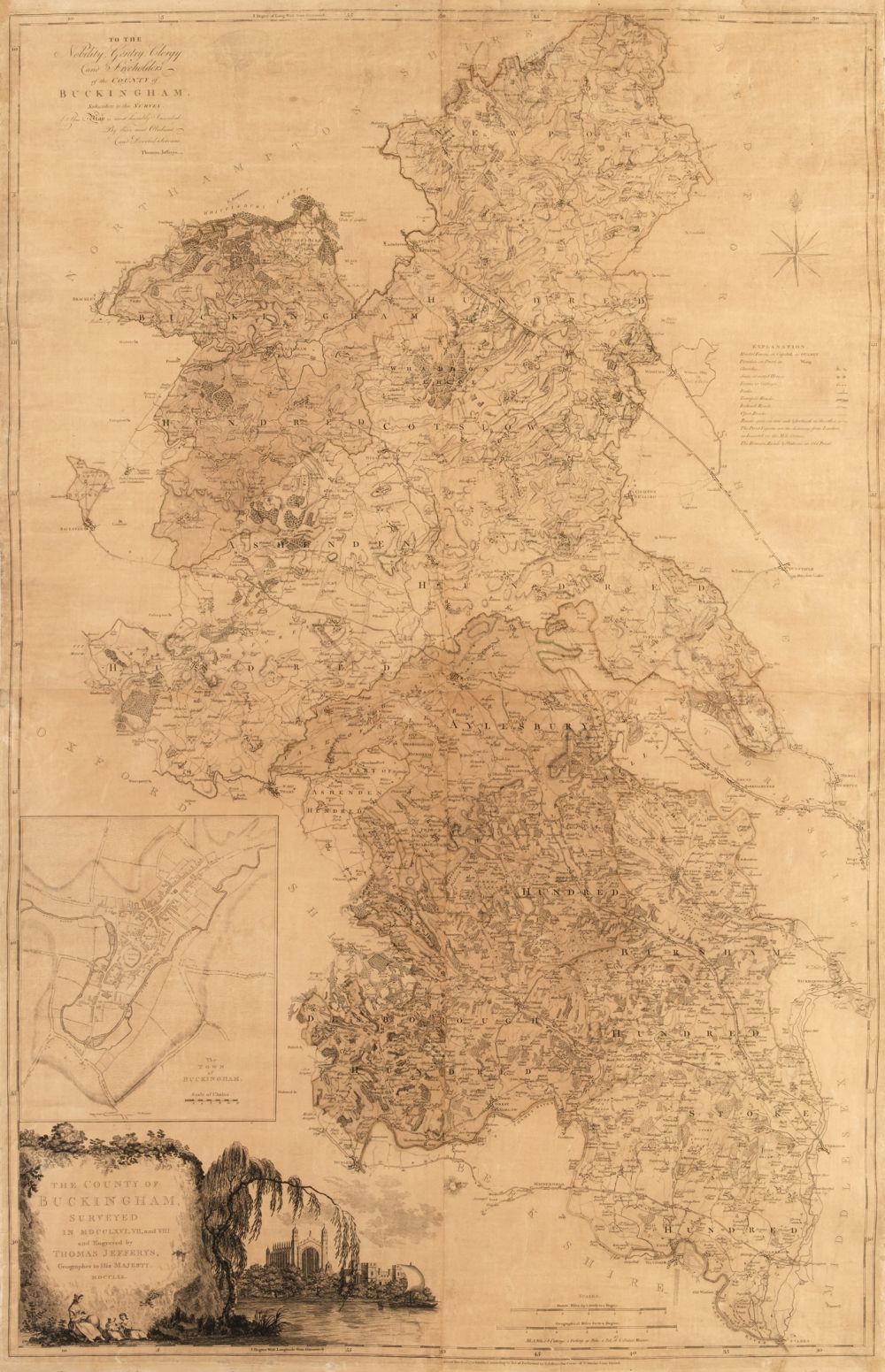 Buckinghamshire. Jefferies (T.), The County of Buckingham surveyed..., 1770