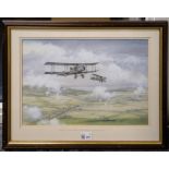 * Clow (Harry, 20th century). DH4s leave for France 1917, watercolour