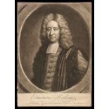 * Faber (John, circa 1684-1756). Edmond Halley mezzotint portrait, 1722