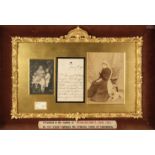 * Royalty. A Victorian framed montage relating to Princess Beatrice, circa 1896