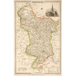 Pigot (& Co. publishers). Pigot & Co's Maps of the Counties of Derby, Hereford..., circa 1828