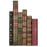 Scrap-albums. Group of 6 blank scrap-albums in 7 volumes, 19th century, finely bound