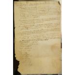 * Oxfordshire. A collection of 12 Court Baron manorial documents for Middleton Cheney, 1676-1742