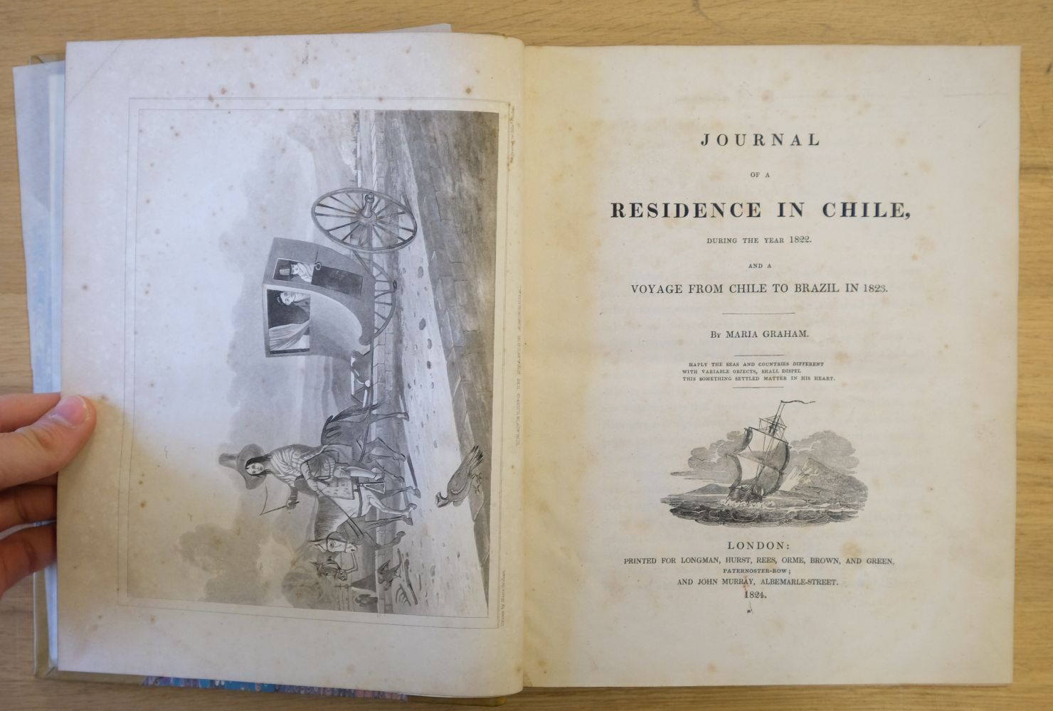 Graham (Maria). Journal of Residence in Chile, 1st edition, 1824 - Image 8 of 16