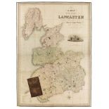 Lancashire. Hennet (G.), A Map of the County Palatine of Lancaster, 1830