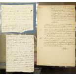 * Pitt (William, the younger, 1759-1806). Manuscript note by William Pitt to William Burroughs 1805