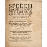 Mervyn (Audley). A Speech made before the Lords in the Upper House ..., 1641