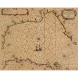 English Channel. Jacobsz (Jacob, pseud. Lootsman), De Cust van Normandie..., circa 1644