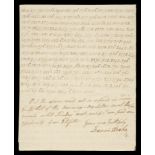 * Cryptography. Group of letters from spymaster Francis Drake to Charles Stuart, 1803-4