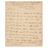 * Wellington (Duke of). Unpublished autograph letter signed to Charles Stuart from Badajoz, 1812