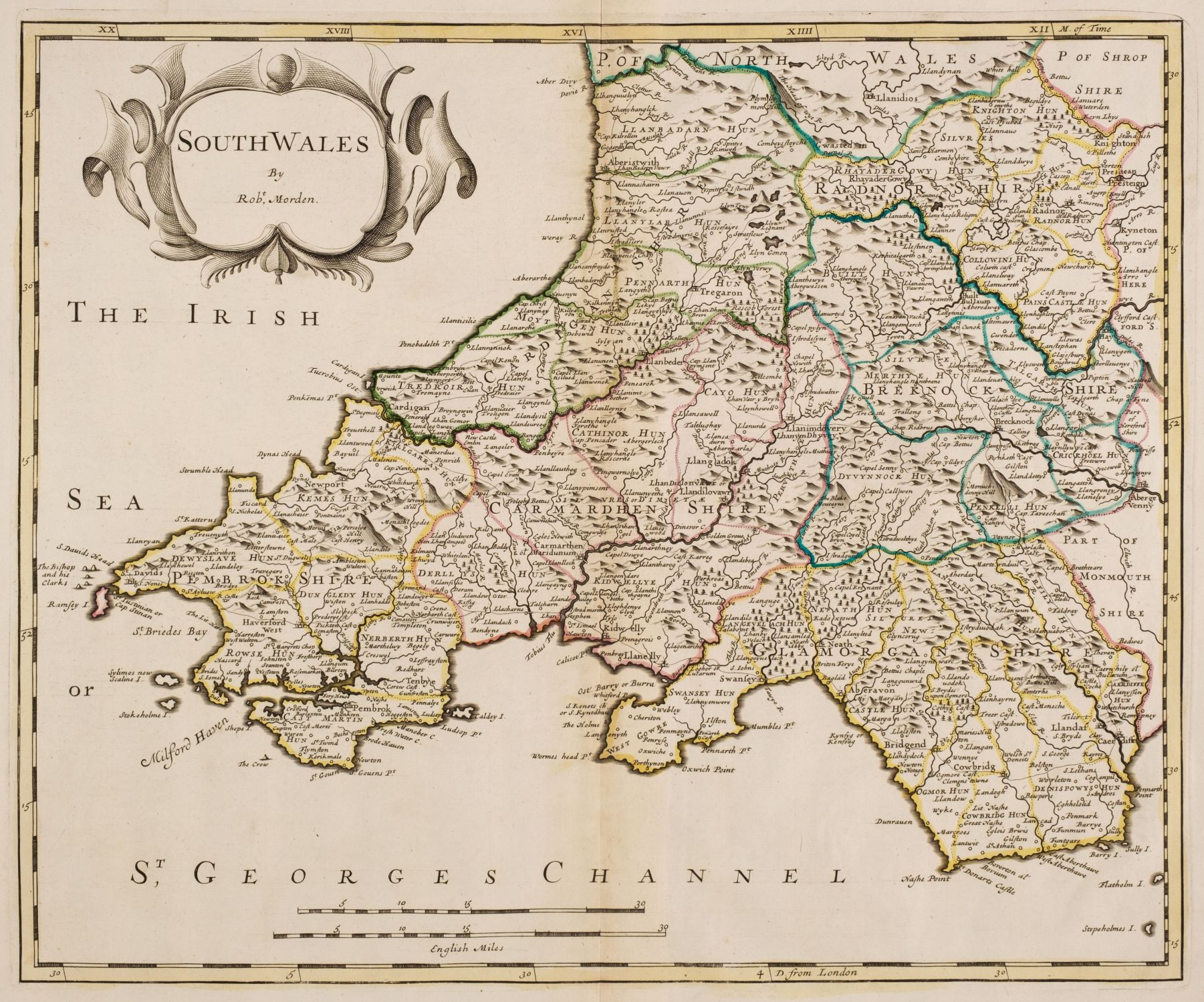 Morden (Robert). A collection of 18 maps, 1695 or later