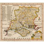 Hampshire. A collection of approximately 105 maps, 17th - 19th century