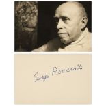 * Rouault (Georges, 1871-1958). Signed postcard, plus 6 others