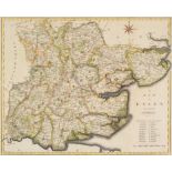 Maps. A mixed collection of 110 British county and regional maps, mostly 19th century