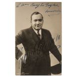 * Caruso (Enrico, 1873-1921). Vintage signed postcard