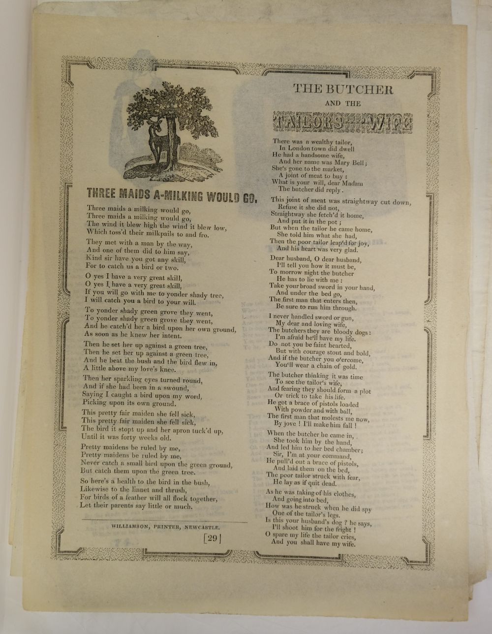 Broadsheets & Broadsides. A collection of 21 broadsheets & broadsides, early 19th century - Image 6 of 7