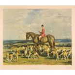 * Munnings (Alfred J.). Stanley Barker and the Pytchley hounds..., Frost & Reed Ltd, 1948