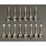 * Tiffany & Co. A set of 8 silver teaspoons and other items