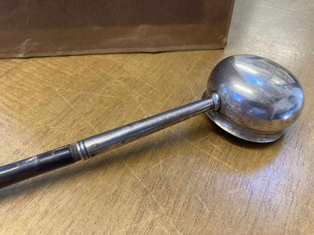 * Toddy Ladle. George II Irish silver toddy ladle by Michael Smith, Dublin circa 1725 - Image 3 of 6
