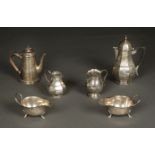 * Mixed Silver. A heavy-gauge coffee pot and other items