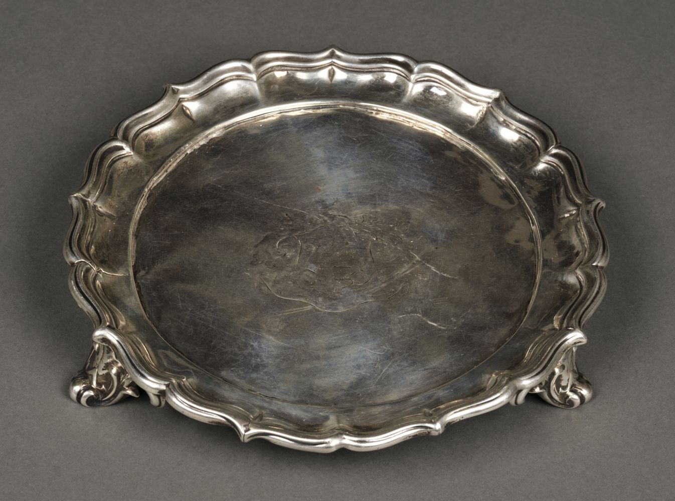 * Salver. William IV silver salver by Edward Barnard & Co, London 1836