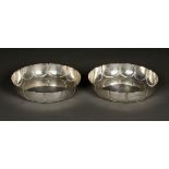 * Bowls, Edwardian silver bowls by E. Barnard & Sons, London 1903