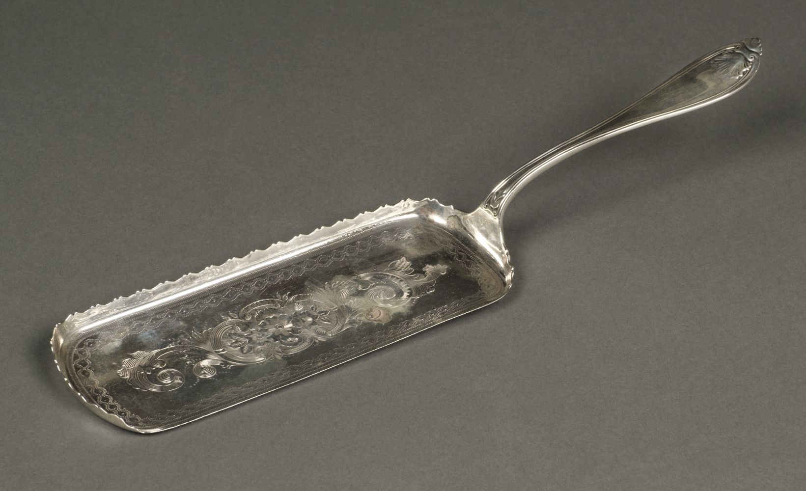 * American Silver. A pastry server by William Adams & Co, New York circa 1835