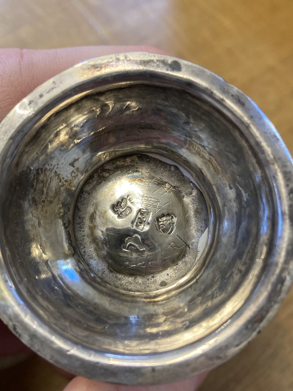 * Pounce Pots. George III silver pounce pots - Image 5 of 13