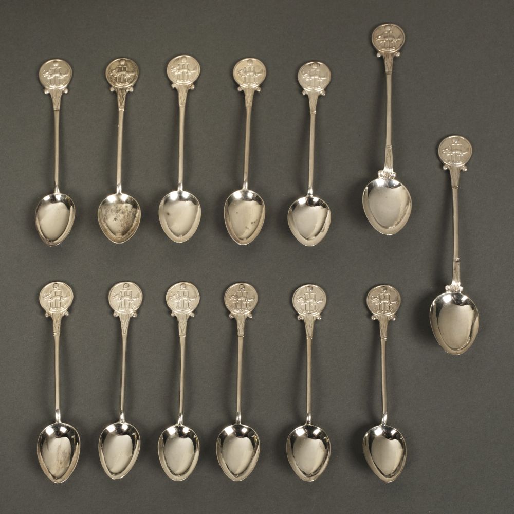 * Cricket. Hong Kong Cricket Club silver spoons
