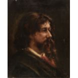 * Asti (Angelo, 1847-1903). Alphonse Daudet, oil on canvas