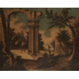 * Italian School. A pair of Capriccio landscapes