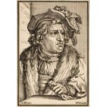 * Van Sichem (Christoffel, II, 1581-1658). Man with a plumed cap