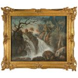 * French School. Landscape with Waterfall, later 18th century