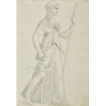 * Minardi (Tommaso, 1787-1871, circle of). A pair of drawings of female figures