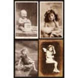 * Postcards. An album containing approximately 300 postcards of children and infants