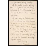 * Princess Margaret (1930-2002). Autograph letter signed, 1947