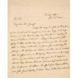 * Greece and the Anglo-French Entente. An important autograph letter signed from Lord Aberdeen