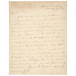 * Pakenham (Edward, 1778-1815). Autograph letter signed to Denis Pack, 1813