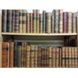 Bindings. A collection of 145 volumes of 19th century literature