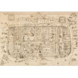 * Jerusalem. Adrichom (Christian van), Jerusalem et Suburbia eius sicut..., 1682