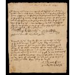 * Wolsey (Thomas, 1470/71-1530). Fine Document Signed, 'Thomas Wulcy', 25 November 1513