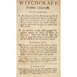 Bragge (Francis). Witchcraft Farther Display'd, 1712