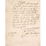 * Chaloner (Sir Thomas, the elder, diplomat and writer, 1521-1565). Autograph inscription signed