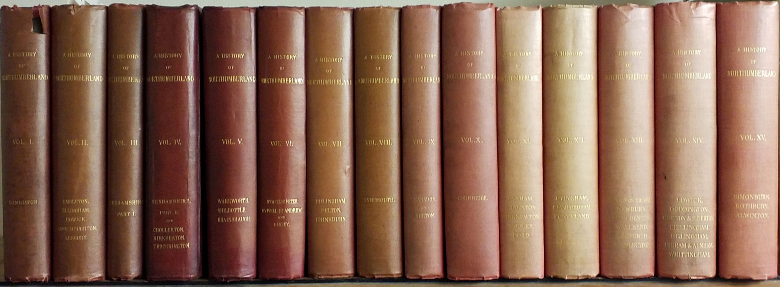 Andrew Reid & Sons [publisher]. A History of Northumberland, 15 volumes, Newcastle-Upon-Tyne, - Image 2 of 2