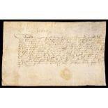 * Elizabeth I (1533-1603). Document Signed, 1562